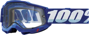 100% Accuri 2 Enduro MTB Goggles - Blue - Clear 50016-00002