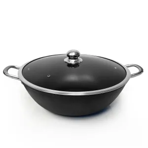 10.5 Quarts Cast Iron Dutch Oven Stock Pot, wok, Pre-Seasoned nonstick, with tempered glass lid, 2 side handles, caldero for everyday kitchen and camp, large braiser for cooking, deep fry pan, Light