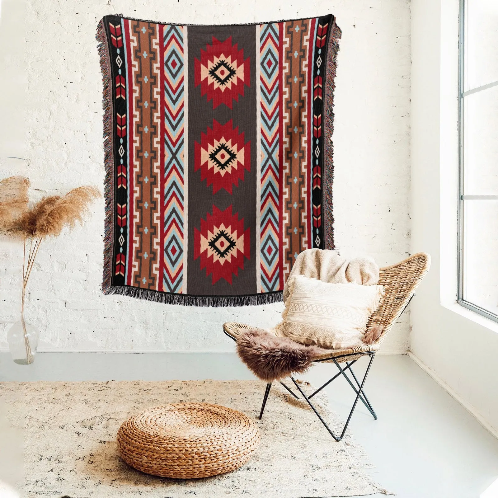 2PCS Bohemian Picnic Blanket Set | 180x300cm | Waterproof | Camping, Beach, Outdoor Rug