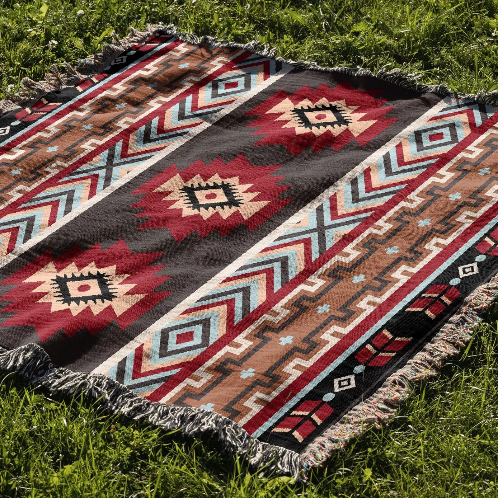 2PCS Bohemian Picnic Blanket Set | 180x300cm | Waterproof | Camping, Beach, Outdoor Rug