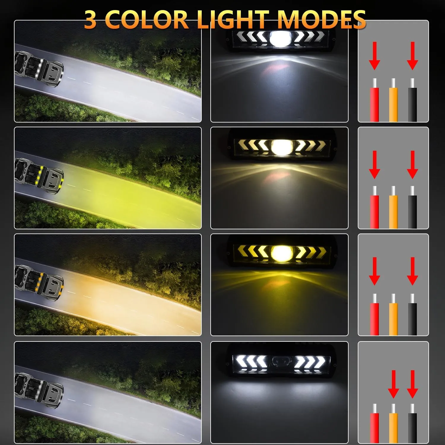 6 Inch Arrow Monocular Spotlight | Black