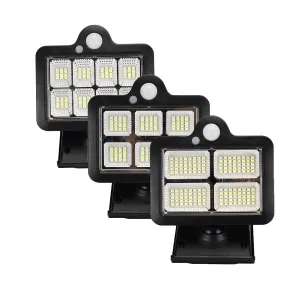 96/120/160 LED Solar Motion Sensor Security Wall Lamp Floodlight with Remote Control