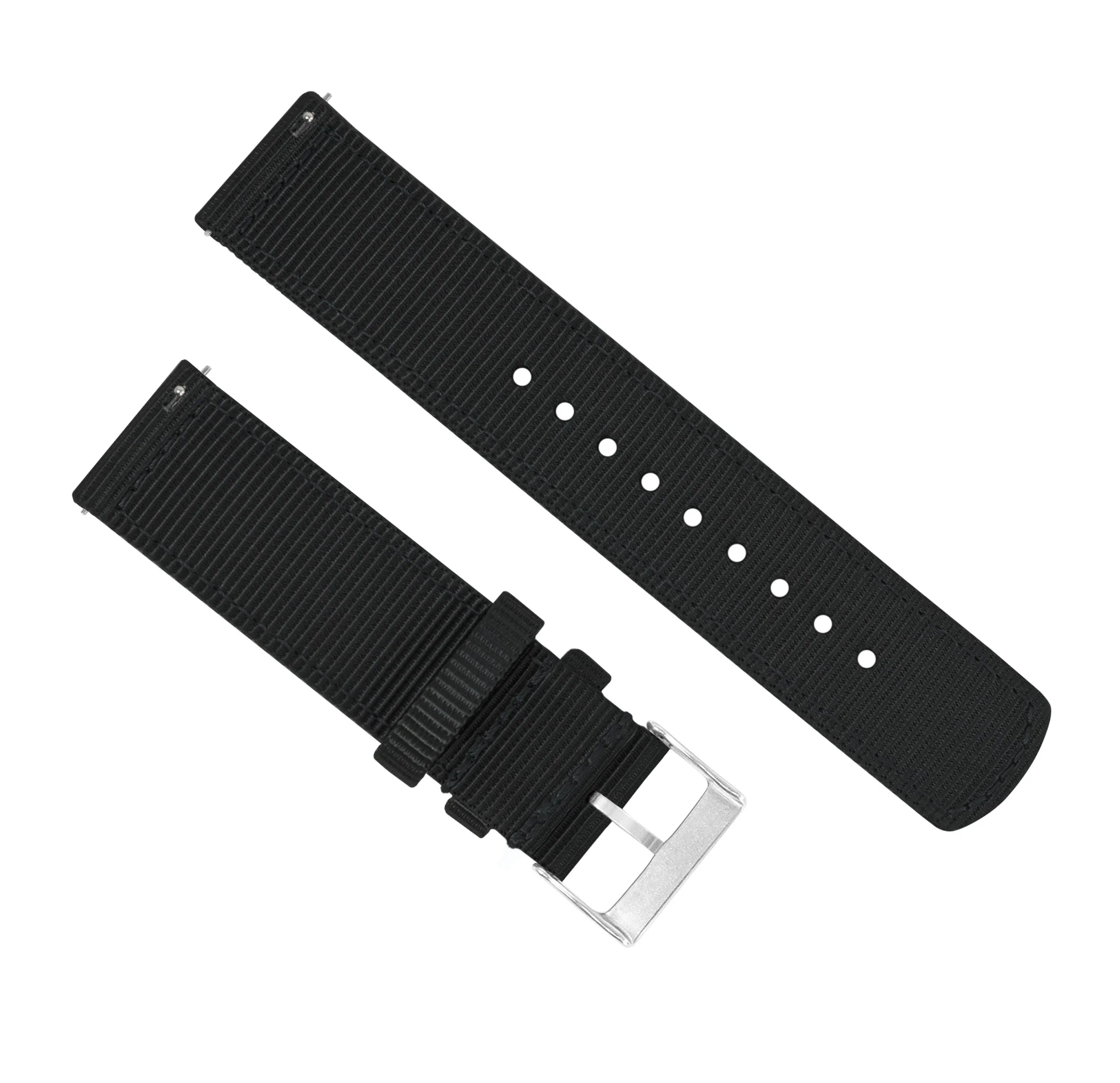 Black Two Piece NATO® Style Watch Band