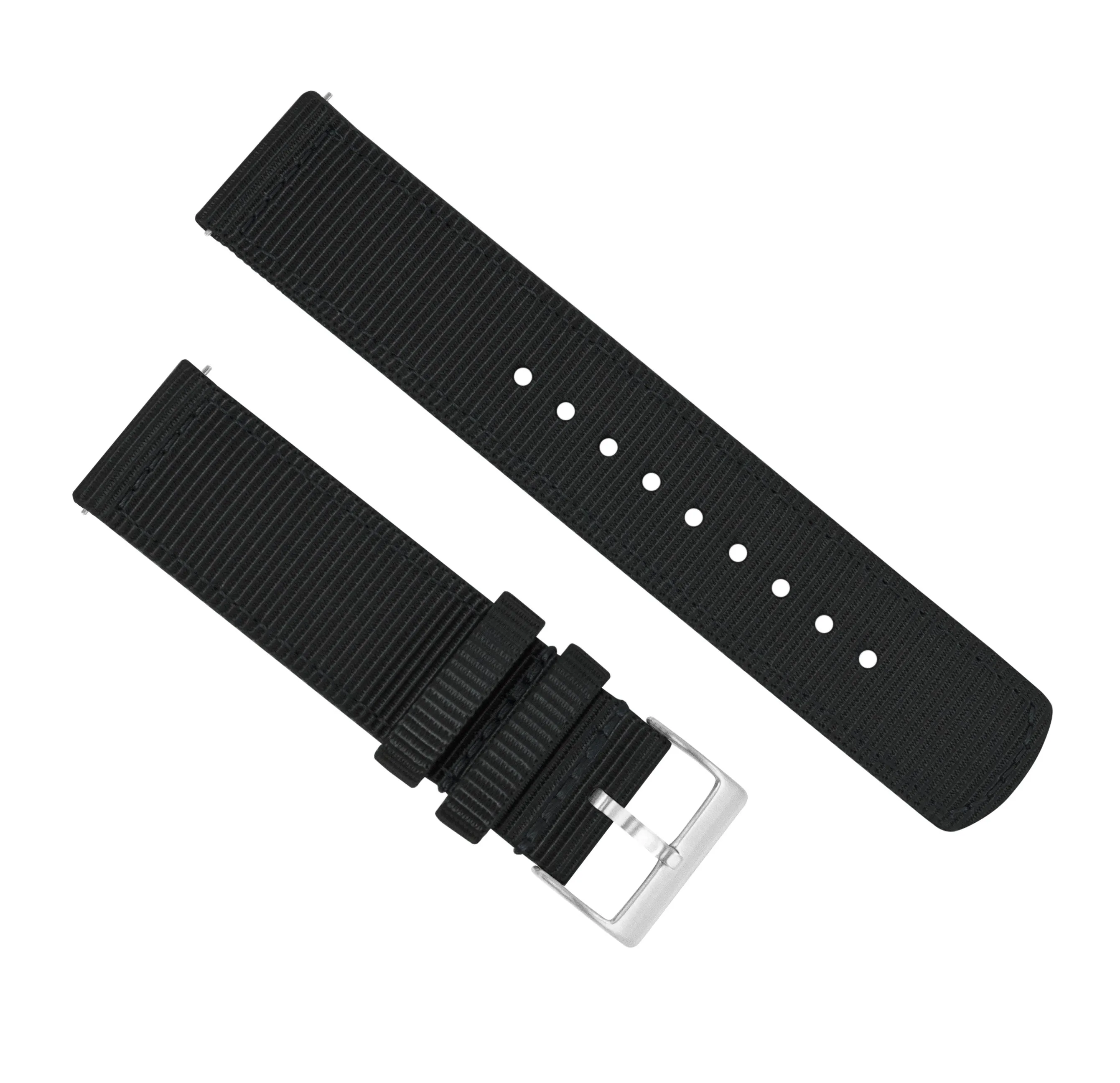 Black Two Piece NATO® Style Watch Band