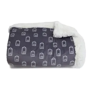 Bubba Blue Nordic Lamb Fleece Cuddle Blanket Charcoal