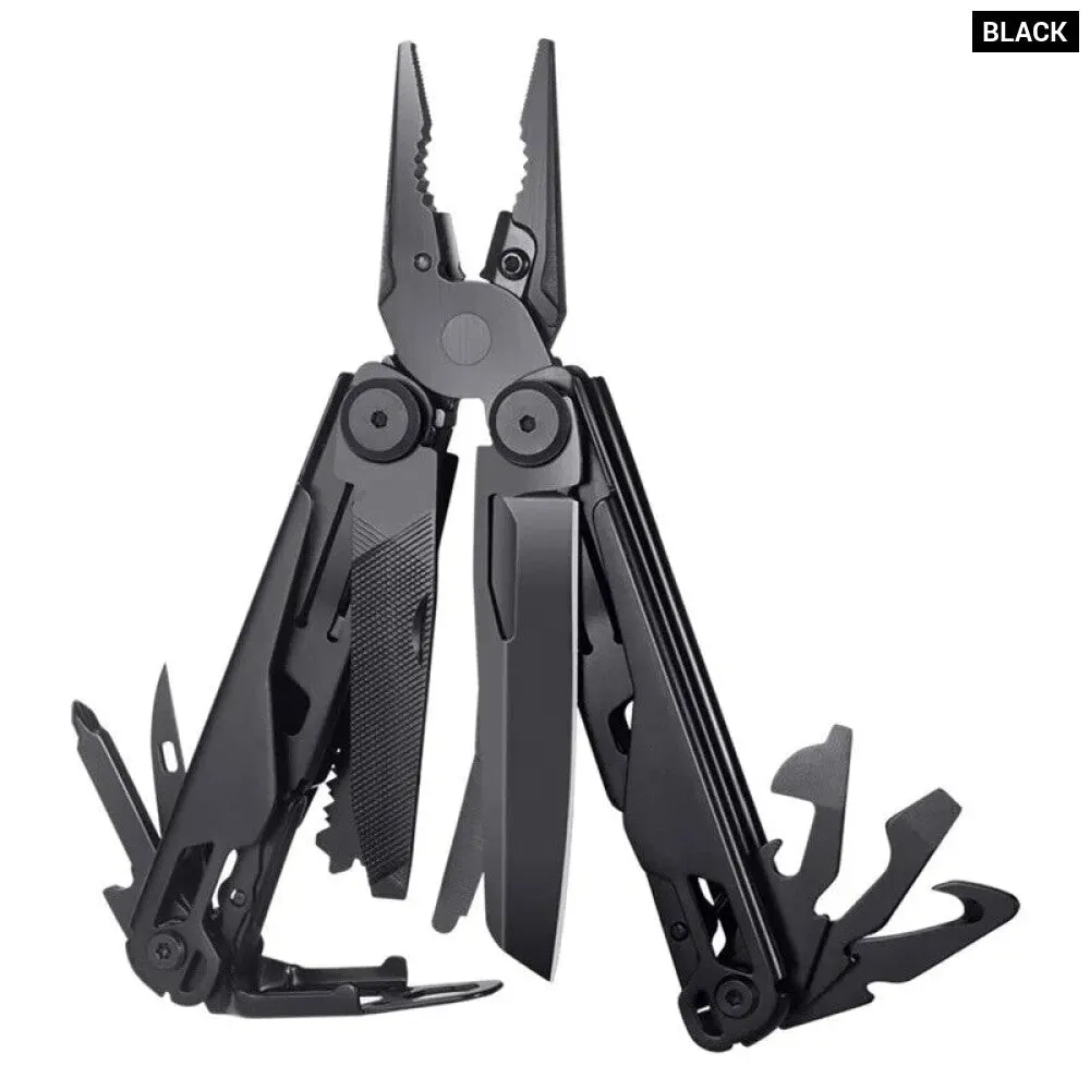 Compact Multifunctional Pliers with Folding Knife and Wrench