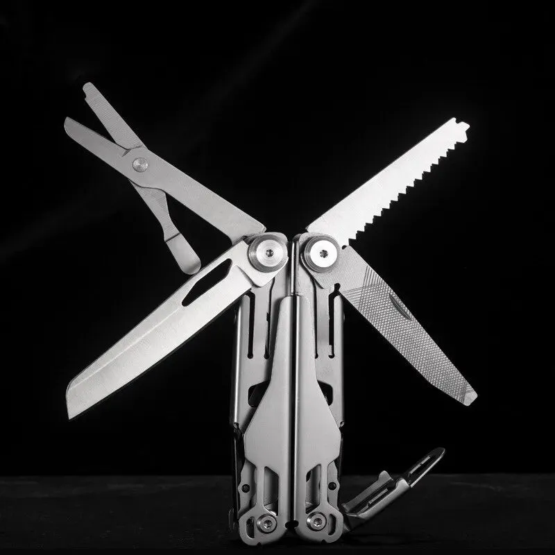 Compact Multifunctional Pliers with Folding Knife and Wrench