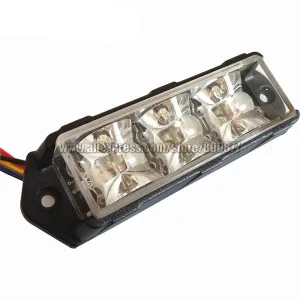 DUAL COLOR Car LED Grill Surface Mounting strobe light, 6*3W each LED, LED Strobe warning light Truck Traffic Beacon (VS-938D)