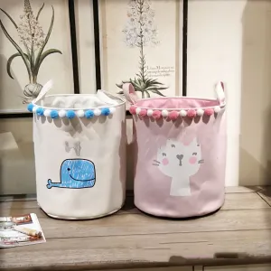 Fabric Storage Bucket Laundry Basket