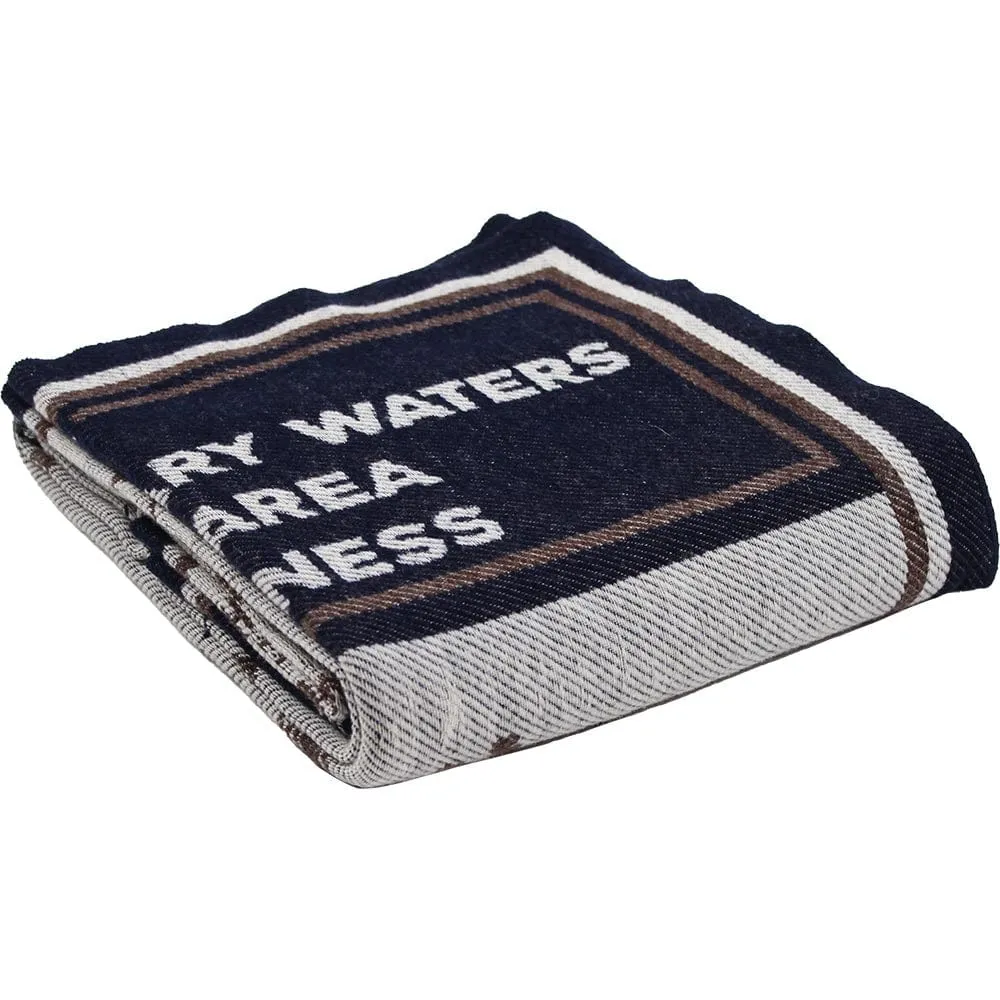 Factory Second BWCA Map Wool Throw Blanket
