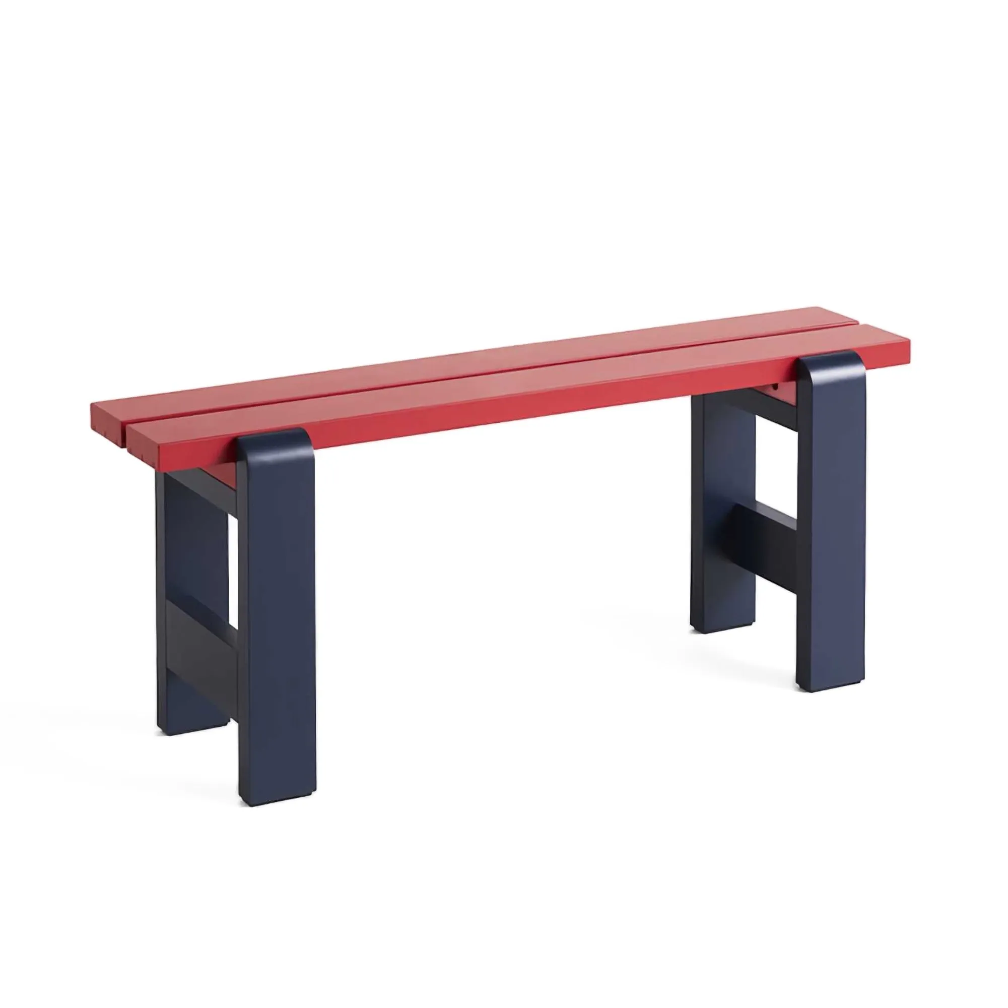 Hay Weekday bench L111, red/blue