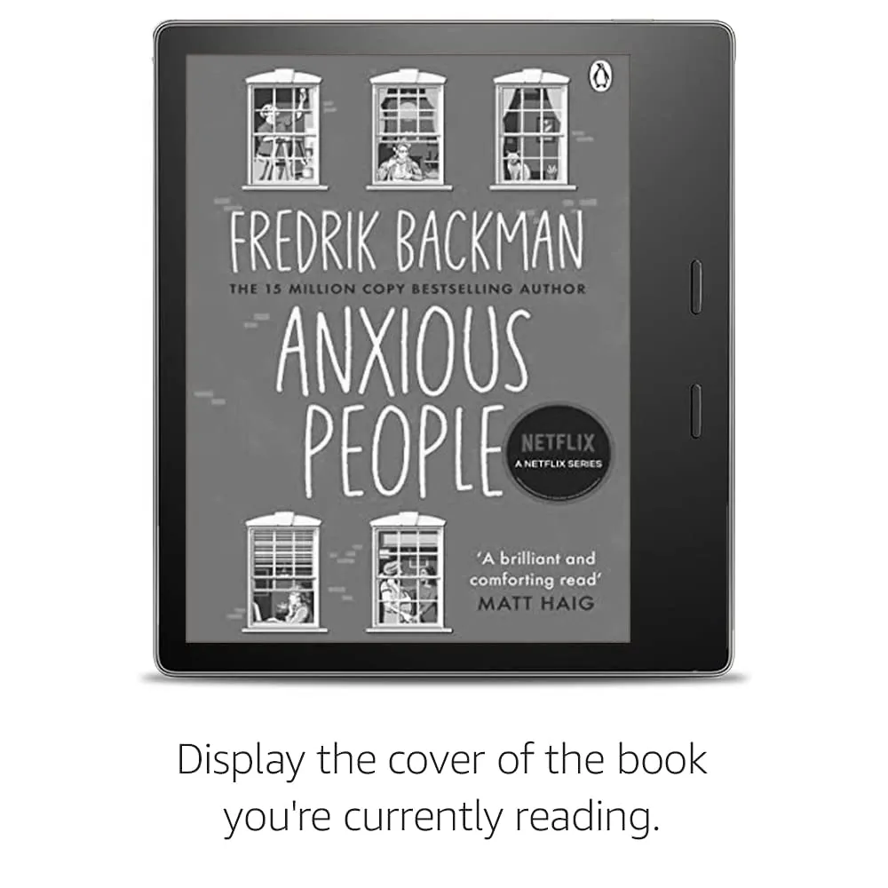 Kindle Oasis (10th Gen) - Now with adjustable warm light, 7" Display, 32 GB, WiFi   Free 4G (Graphite)