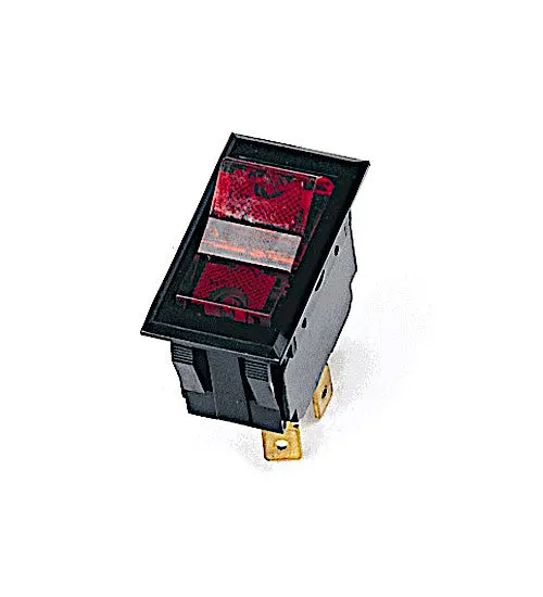 Large 15 Amp SPST Illuminated Rocker Switch