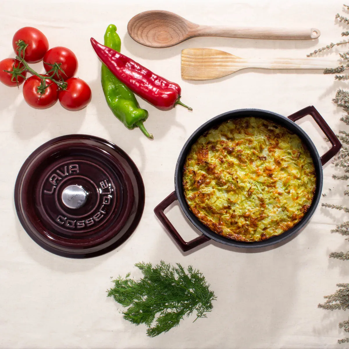 LAVA Premium round Cast Iron Dutch Oven 7.87 in / 20 Cm