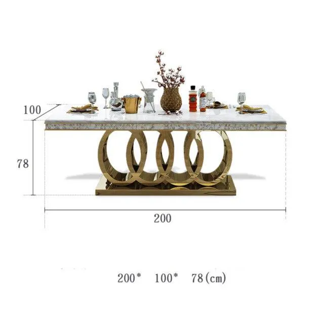 Modern Mild luxury marble dining tables