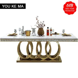 Modern Mild luxury marble dining tables
