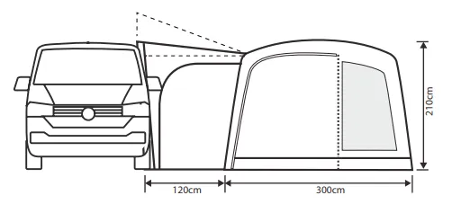 Outdoor Revolution Cayman Cacos Air SL Low Drive Away Awning