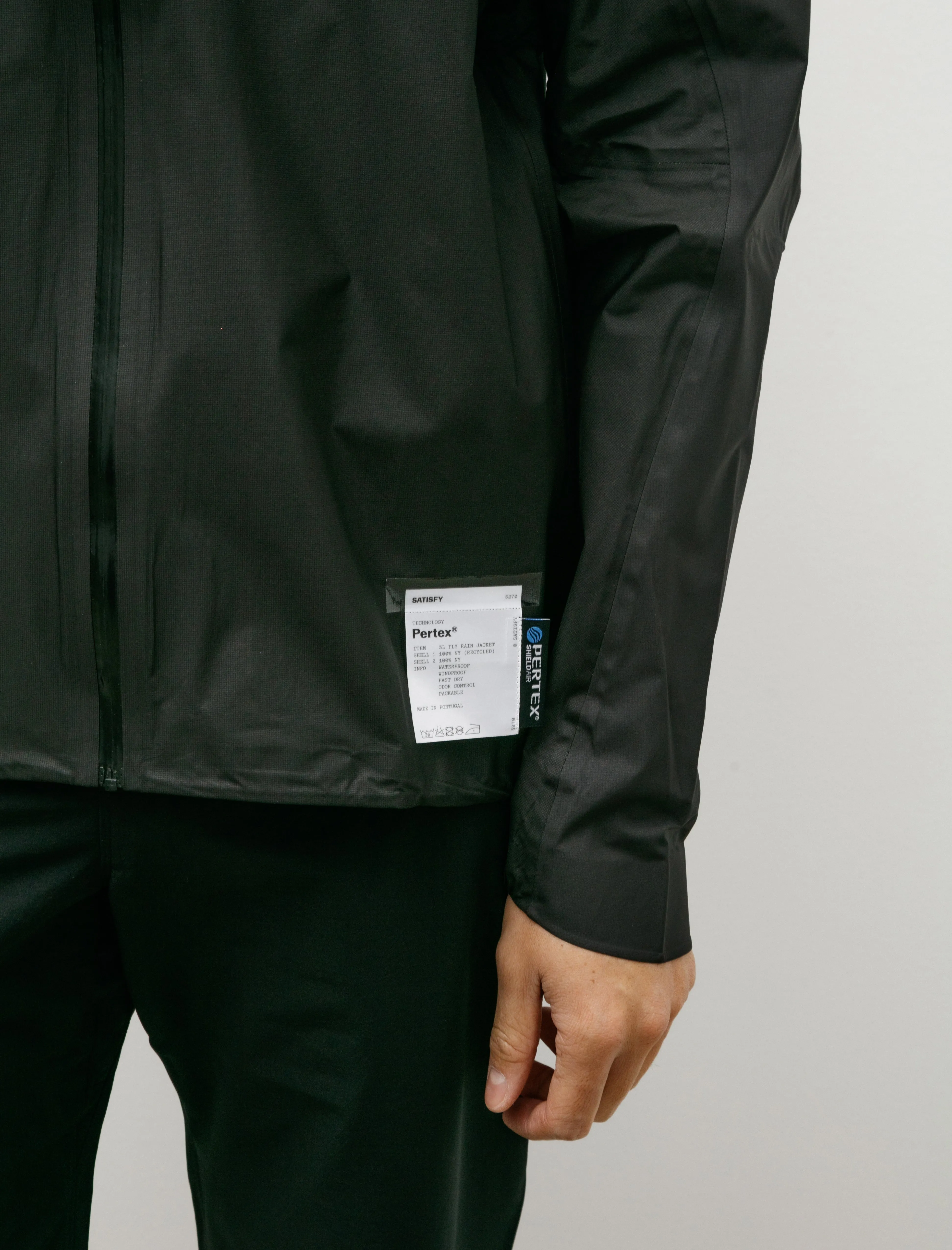 Pertex 3L Fly Rain Jacket Black
