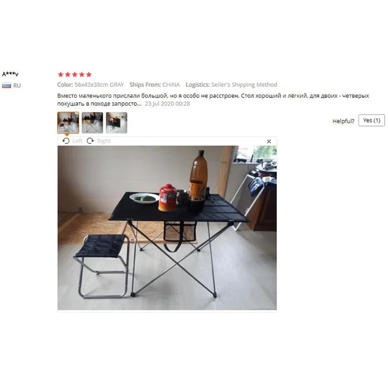 Portable Foldable Table Camping Outdoor Furniture Computer Bed Tables Picnic 6061 Aluminium Alloy Ultra Light Folding Desk