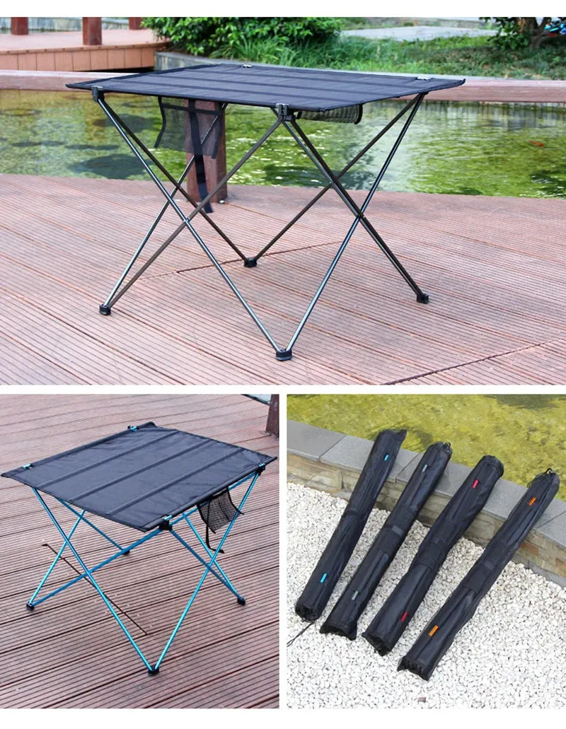 Portable Foldable Table Camping Outdoor Furniture Computer Bed Tables Picnic 6061 Aluminium Alloy Ultra Light Folding Desk