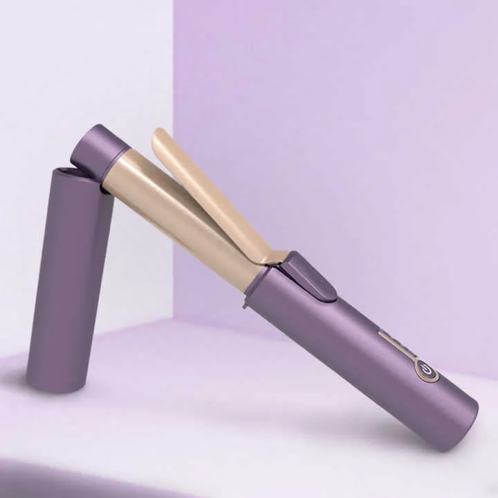 Portable Hair Curler Battery Wireless-مكواة تجعيد الشعر