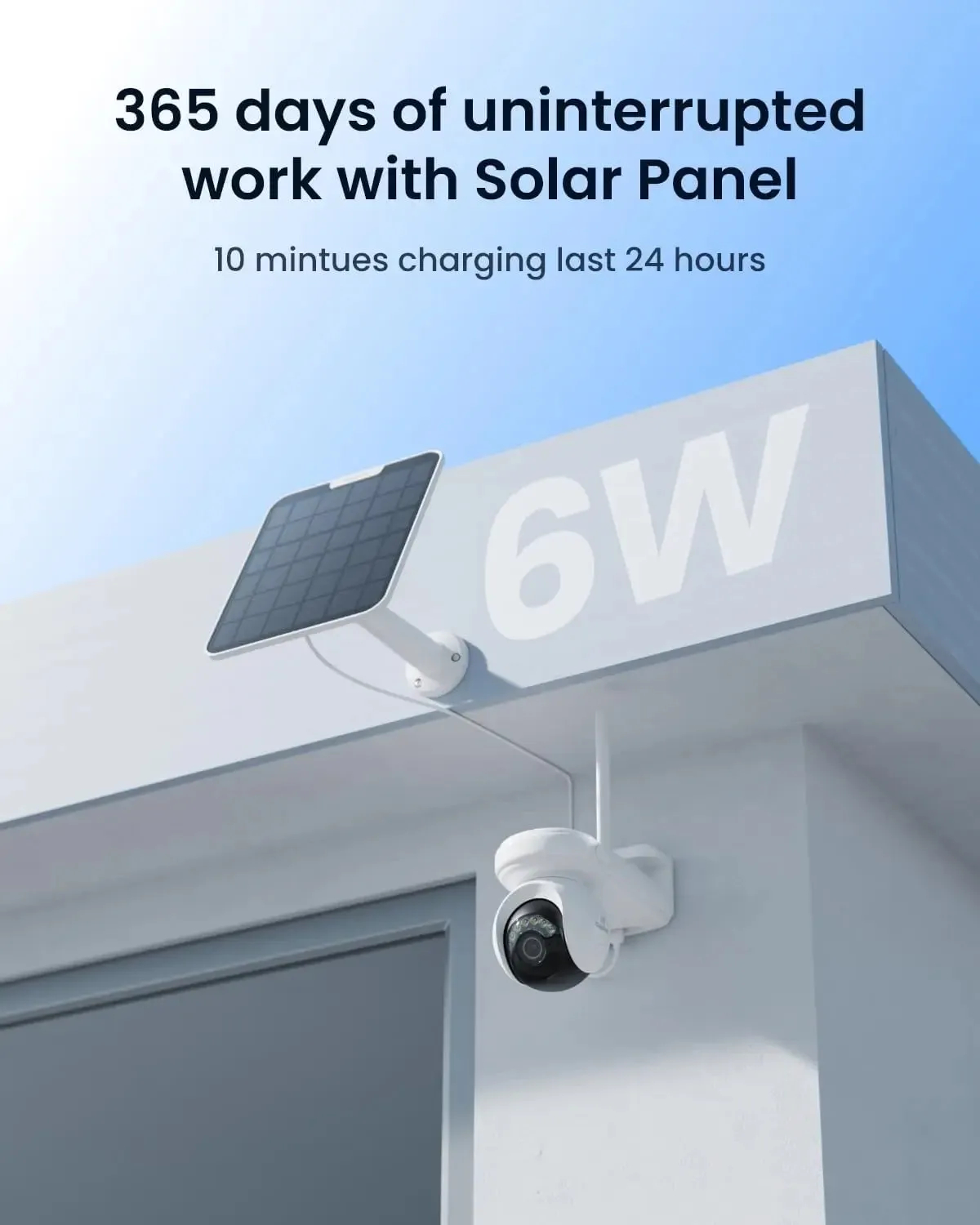 Reolink 4K Security Camera Outdoor Wireless Altas PT Ultra Solar Panel, Rechargeable Battery, F1.0, 2.4/5GHz Dual-Band Wi-Fi 6, 355°Pan & 90°Tilt, Smart Detection, Support up to 512GB microSD Card