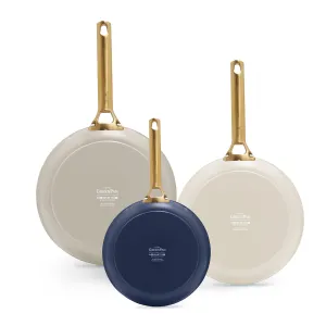 Reserve Ceramic Nonstick 8", 10" and 12" Frypan Set | Multicolor