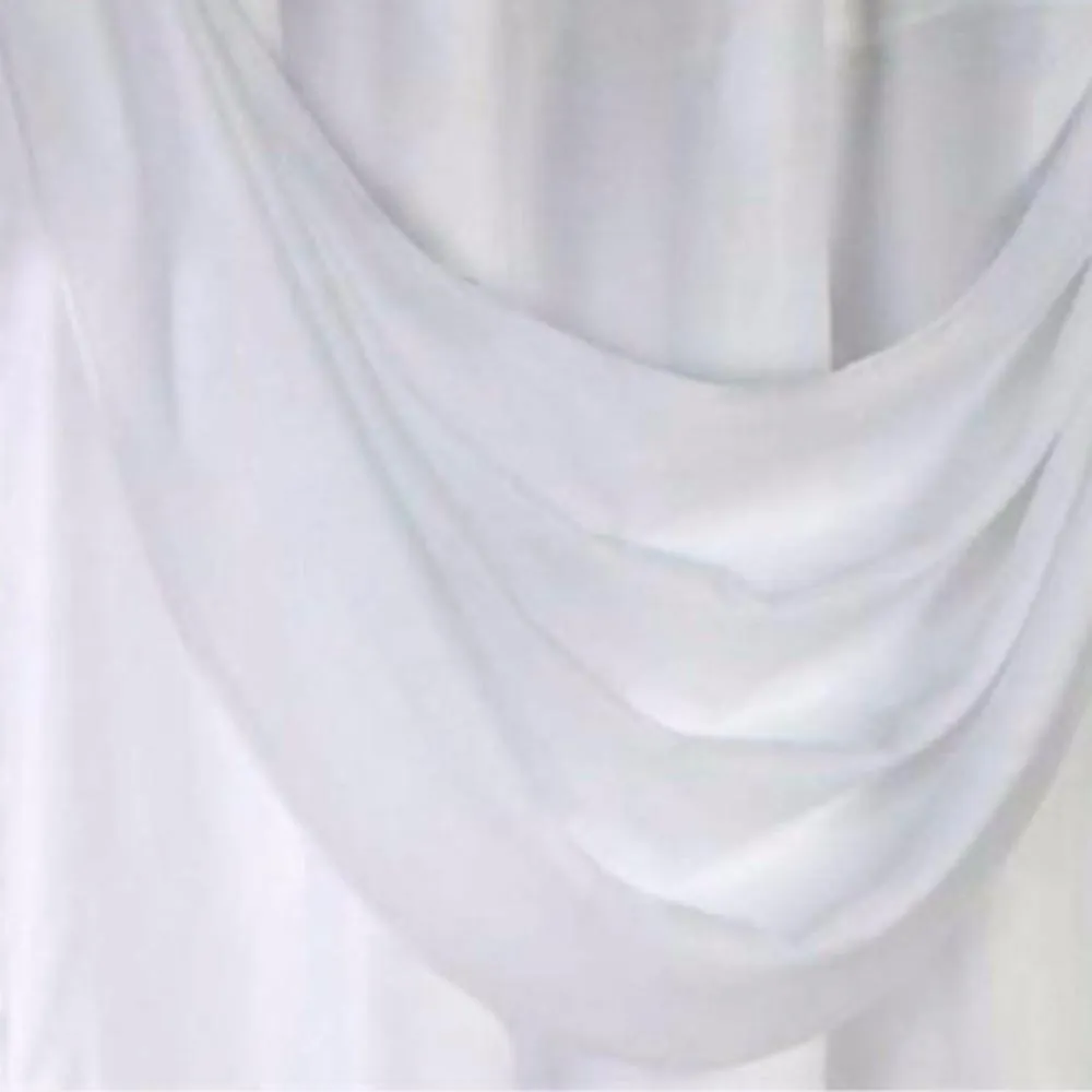 Rhapsody Lined Sheer Voile  Grommet Top Ascot Valance
