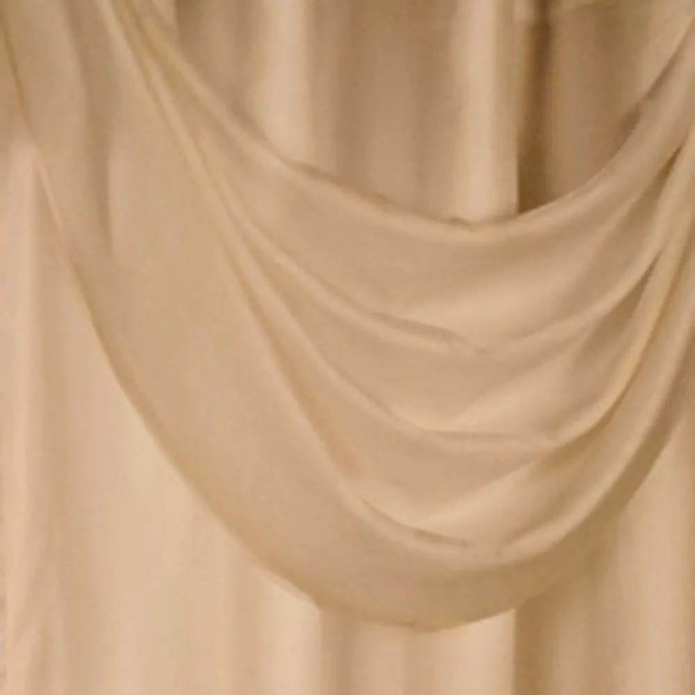 Rhapsody Lined Sheer Voile  Grommet Top Ascot Valance