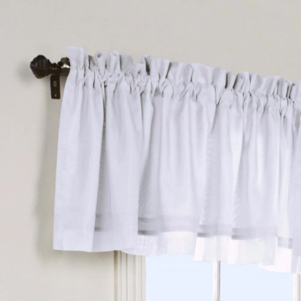 Rhapsody Lined Sheer Voile Tailored Valance
