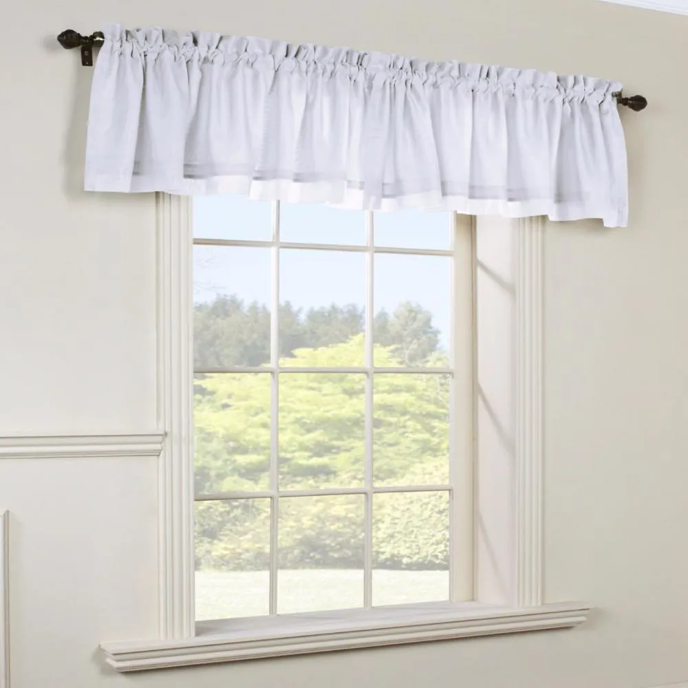 Rhapsody Lined Sheer Voile Tailored Valance