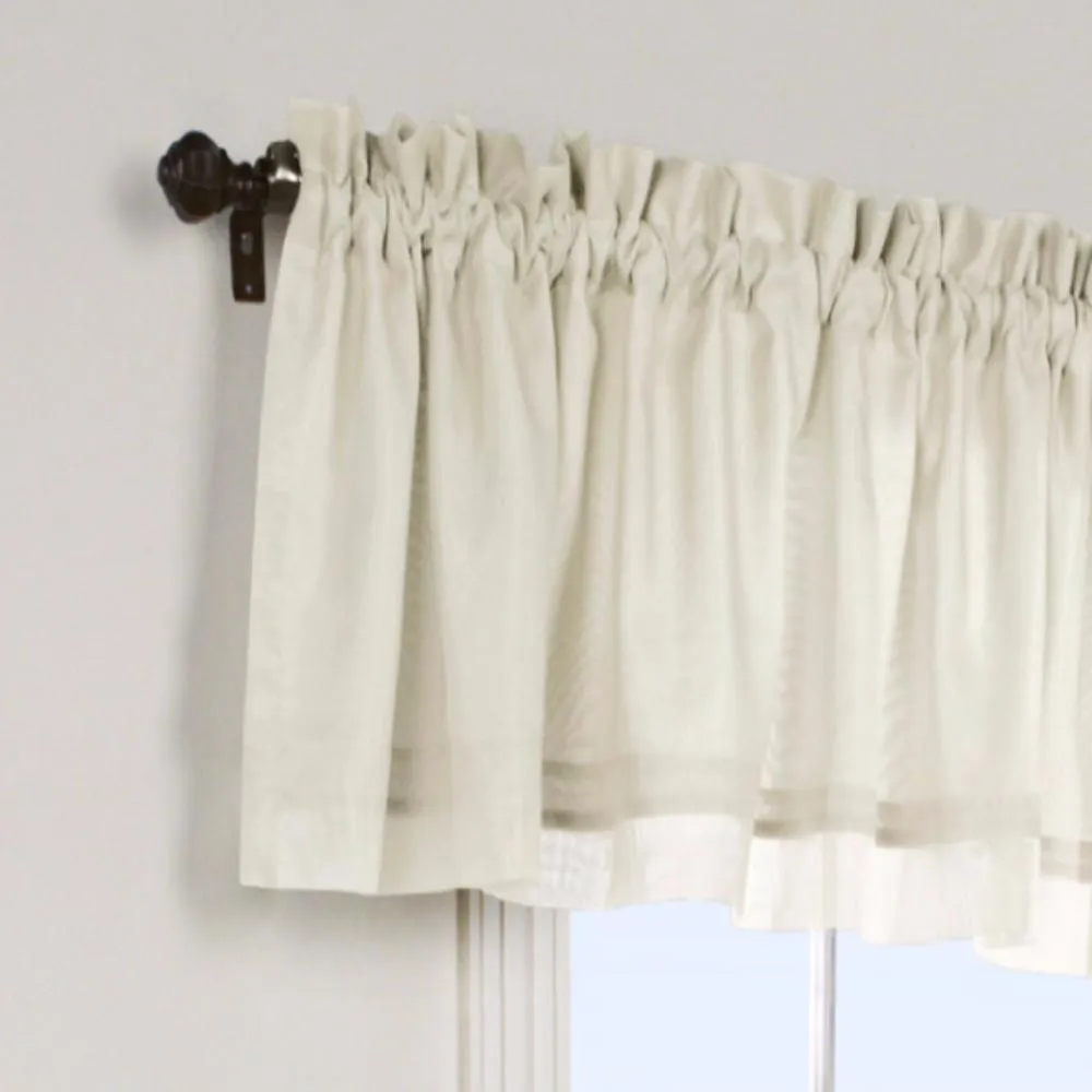 Rhapsody Lined Sheer Voile Tailored Valance