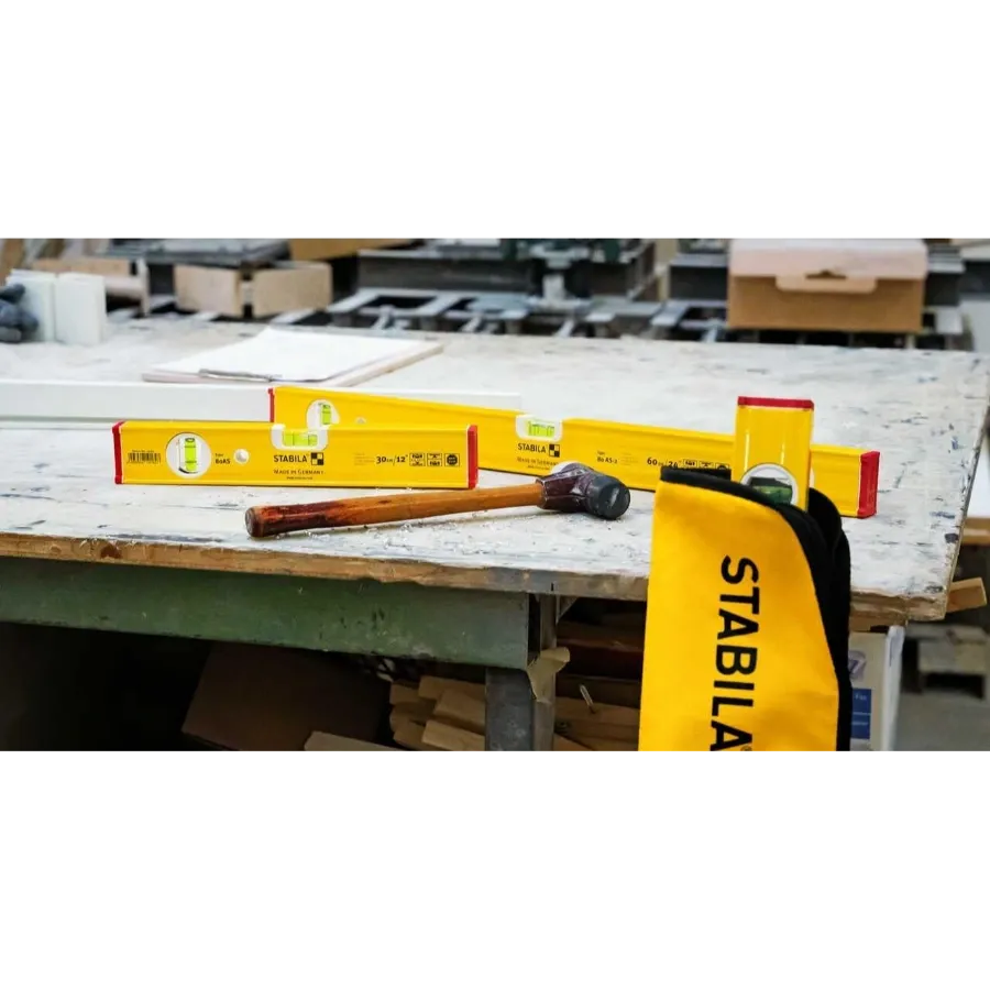 Stabila 29840 Pro Set 12", 24", & 48" Type 80 AS-2 Level Set & Case