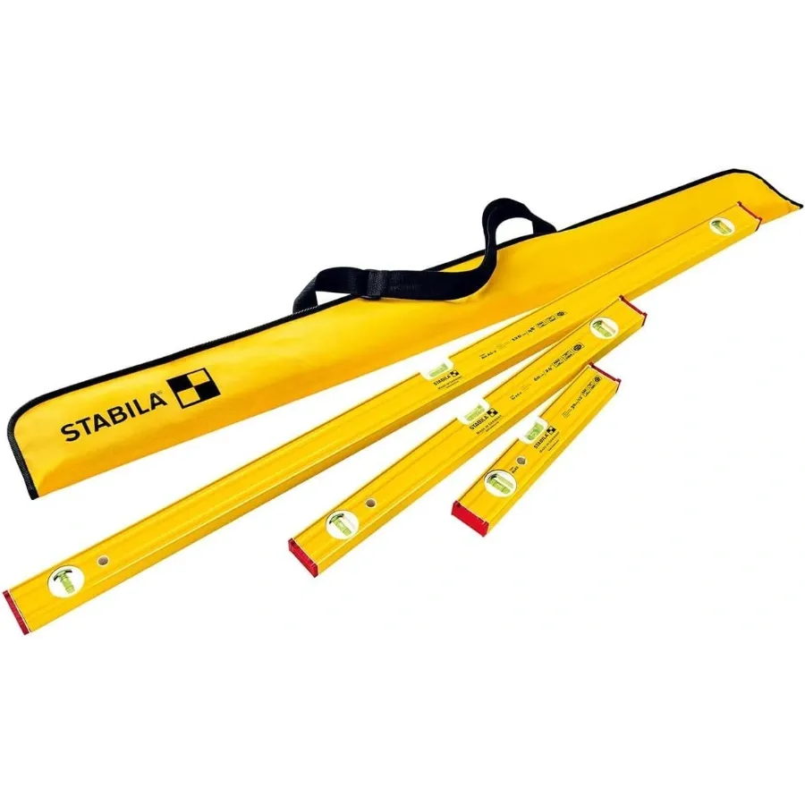 Stabila 29840 Pro Set 12", 24", & 48" Type 80 AS-2 Level Set & Case