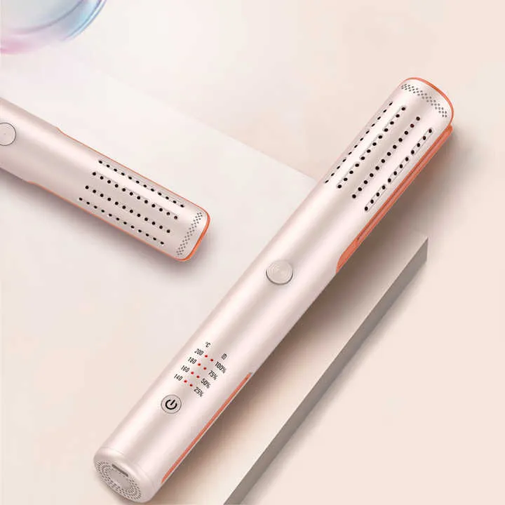 USB Powered Rechargeable Cordless Hair-مكواة فرد الشعر