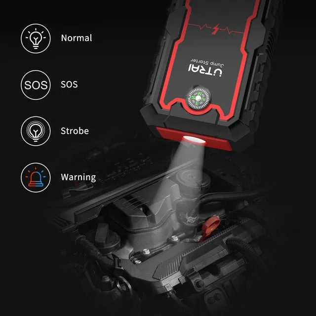 UTRAI 2000A Jump Starter Power Bank Portable Charger Starting Device For 8.0L/6.0L Emergency Car Battery Jump Starter