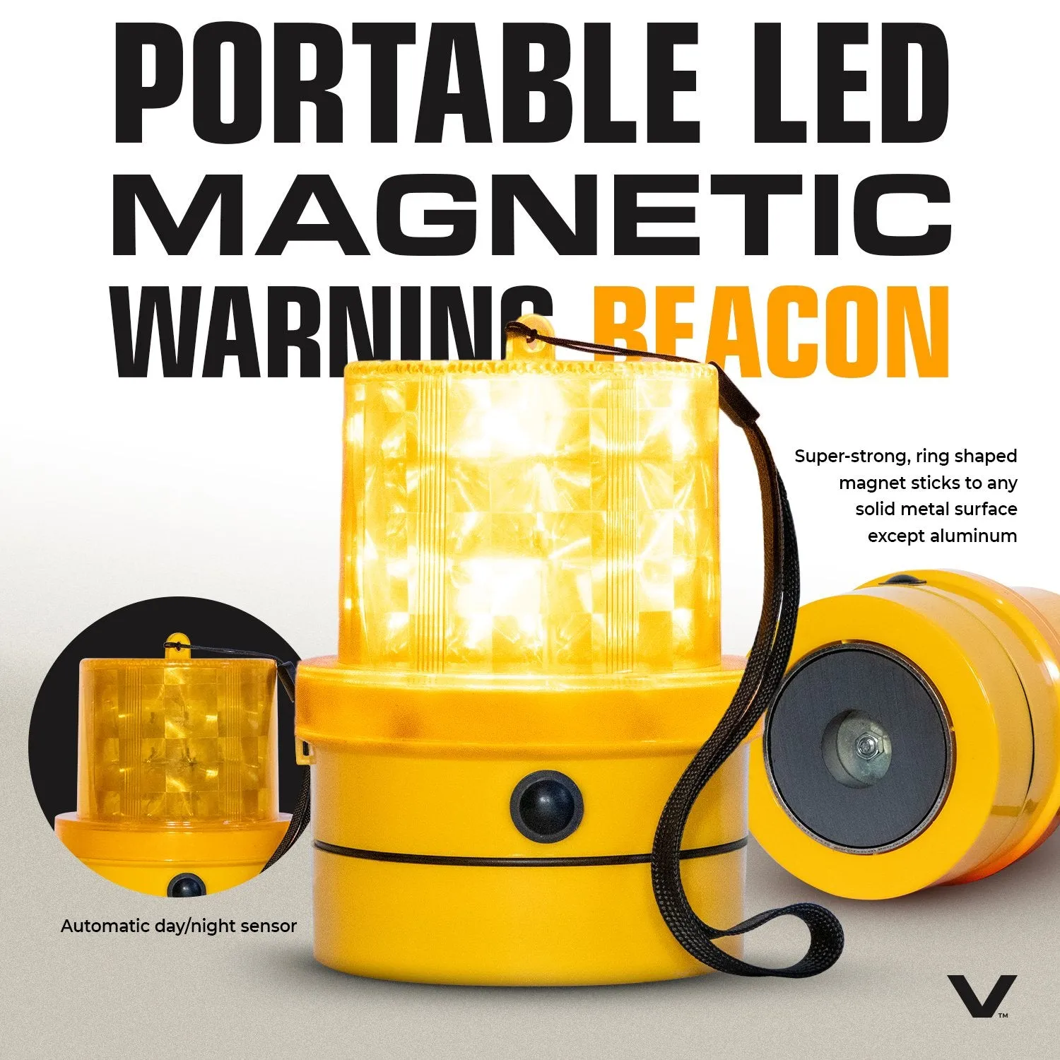 VULCAN Wide Load Kit - Includes (1) 12x72" Oversize Load Sign,  (2) 14x72" Reversible Wide Load/Oversize Load Signs, (4) Wire Loop Flags, (4) Flag Magnets, And (2) FREE Amber Beacons